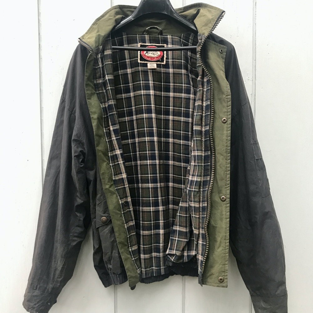 AUSTRALIAN OUTBACK COLLECTION—Vintage Chore Ranch Jacket— Men’s XXL—Oilskin—VG-